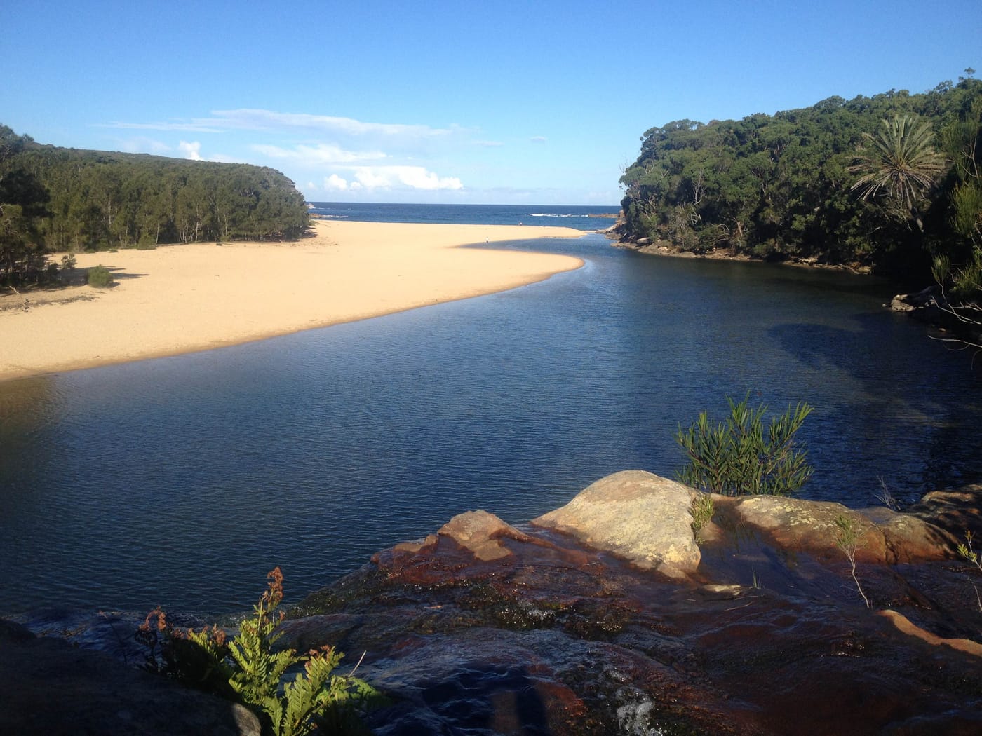 Wattamolla lagoon in the Royal National Park